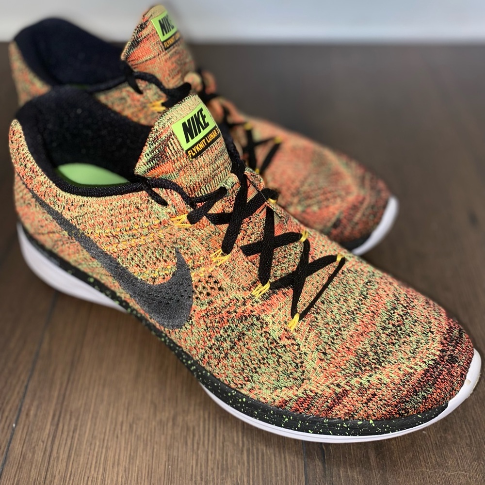 Nike Flyknit Lunar 3 Racer orange green multicolored